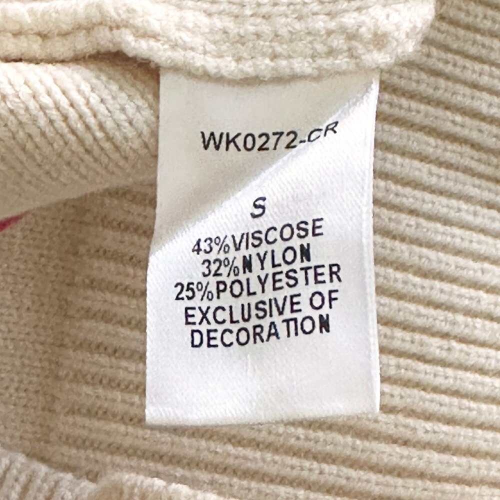 THML Embroidered Colorful Lines Sweater - Size S - Picture 4 of 7